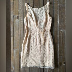 Cynthia Rowley Cream Sleeveless Midi Dress